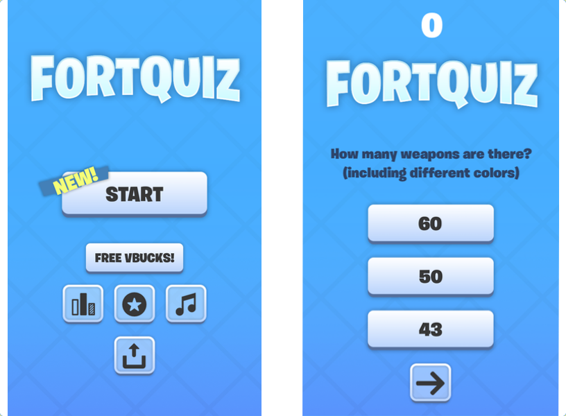 quiz for fortnite vbucks pro - free v bucks quiz